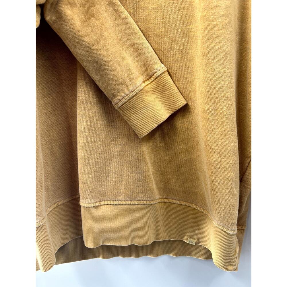 Outerknown Women's Yellow Solid Cotton Long Sleev… - image 4